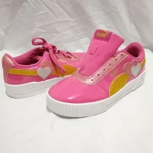 Puma Shoes Puma Girls Carina Glitz Heart Lifestyle Sneaker